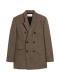 AMI Paris Double breasted houndstooth wool blazer