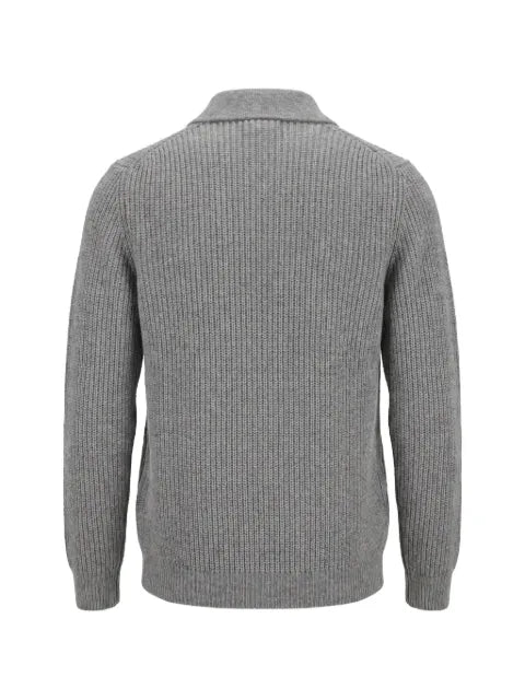 Lardini ribbed-knit wool cardigan