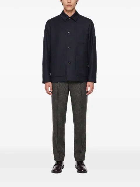 Lardini Stone patch-pocket shirt jacket