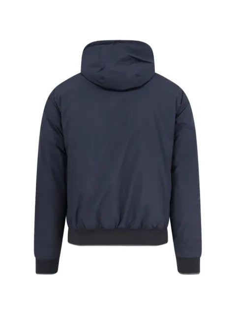 Moorer zip-up hooded jacket