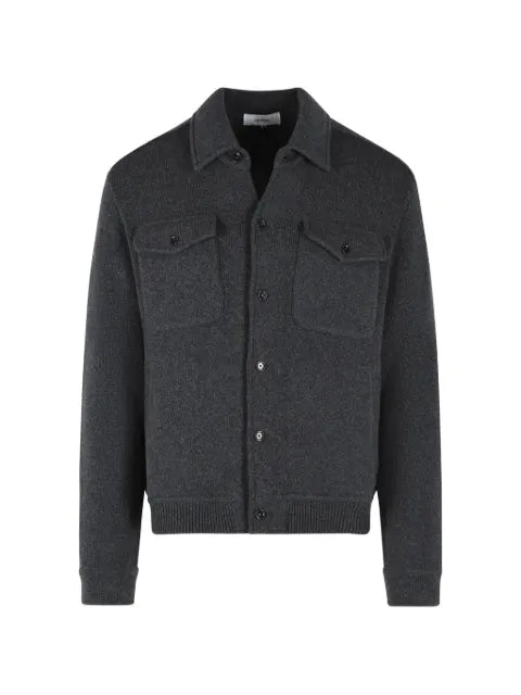 Lardini knitted button-up jacket