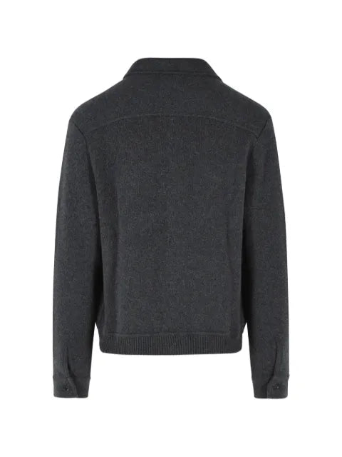 Lardini knitted button-up jacket