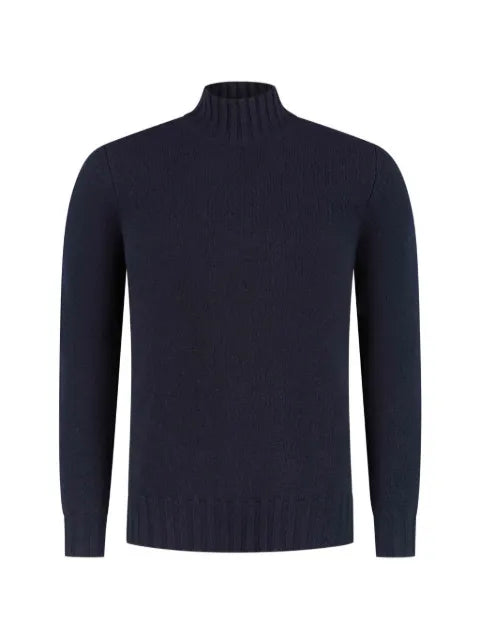 Doriani Cashmere ribbed-knit mock-neck sweater