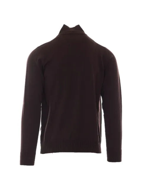 ALPHA STUDIO zip-up high-neck cardigan