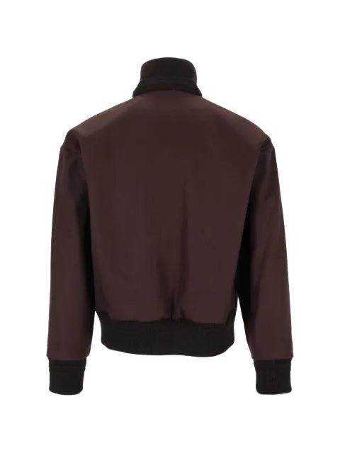 Barena ribbed-trim zip-up jacket