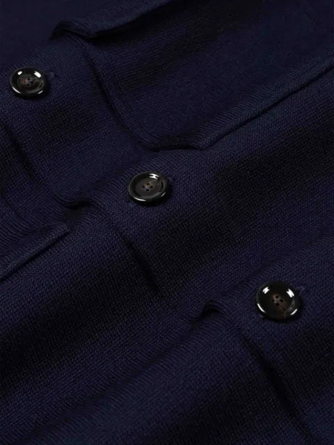 Lardini knitted-finish button-up cardigan