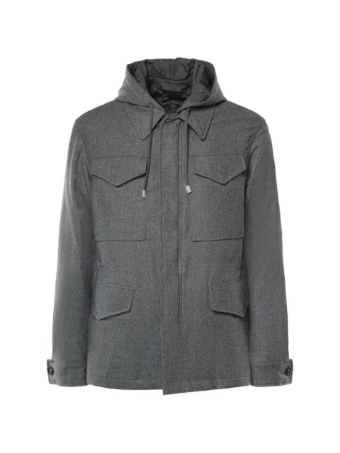 Eleventy multi-pocket hooded jacket