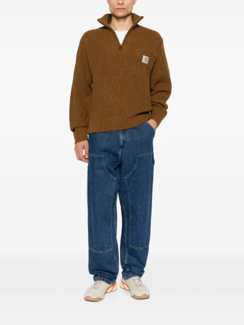 Carhartt WIP ribbed quarter-zip sweater