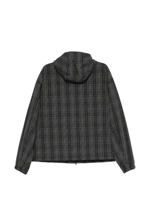 Juun.J check-pattern hooded jacket