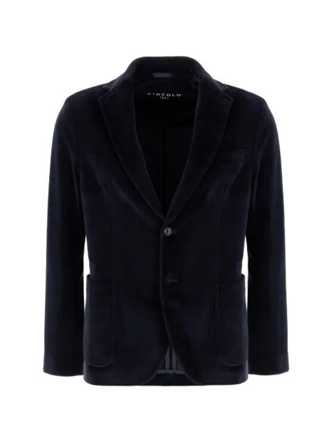 Circolo 1901 velvet single-breasted blazer
