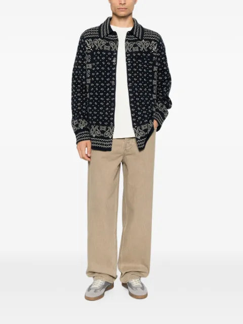 Guest In Residence paisley-pattern cashmere cardigan