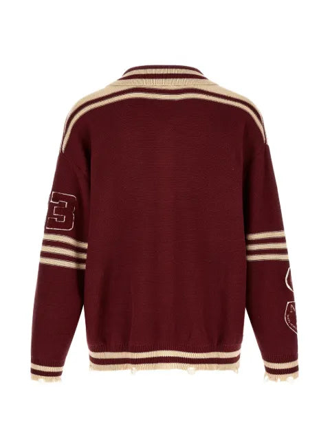 FOUND Fin Varsity patch cardigan