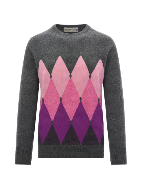 Ballantyne argyle-knit cashmere sweater