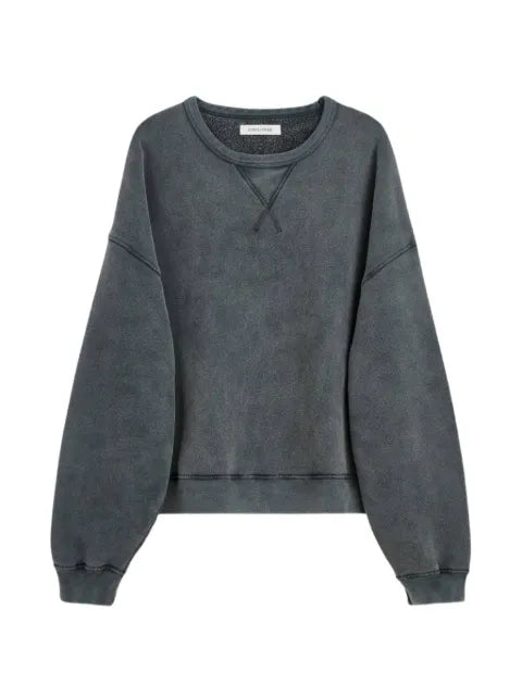 Sunflower cropped washed-fleece sweater