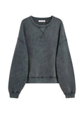 Sunflower cropped washed-fleece sweater