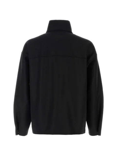 Laminar zip-up wool lightweight jacket