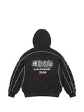 Supreme Racing logo-patch zip-up hoodie