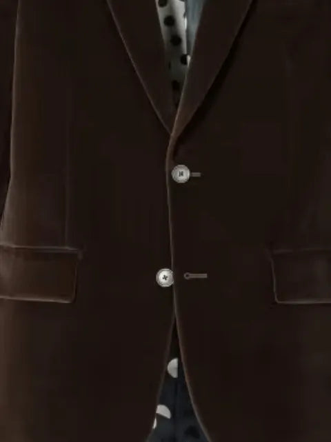 Paul Smith The Soho - tailored-fit brown velvet blazer