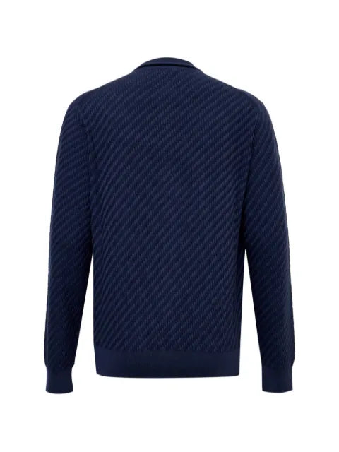 Brioni Trama zip-up sweater