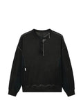 Musium Div. embroidered panelled sweatshirt