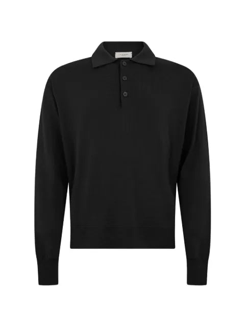 Paolo Pecora fine-knit oversized polo sweater