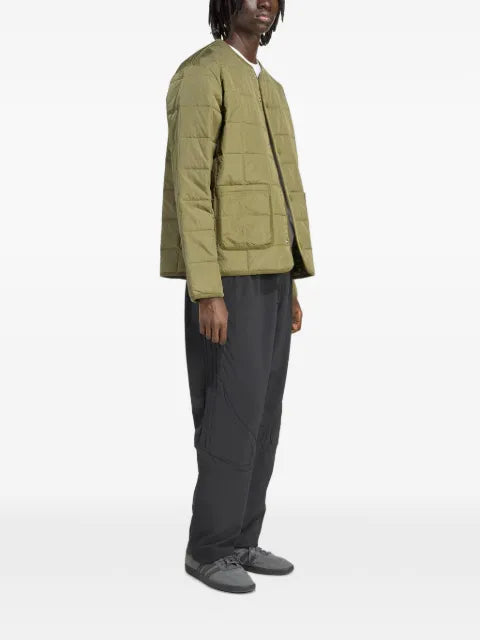 adidas Originals Kids quilted logo-embroidered jacket