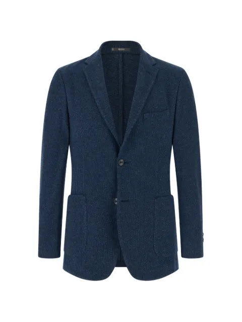 Boggi Milano blazer structured cotton-blend B Jersey
