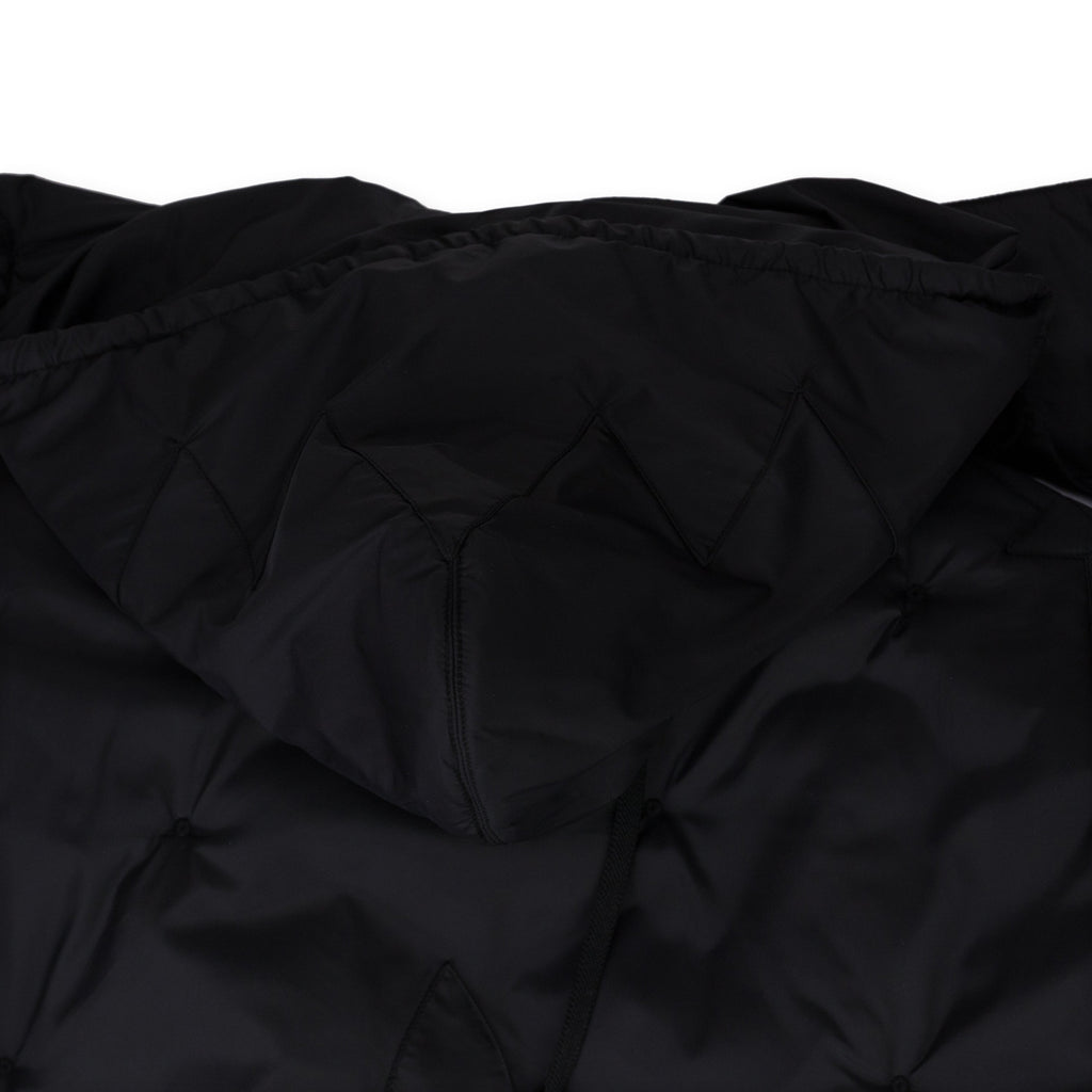 Black Flower Puffer Jacket