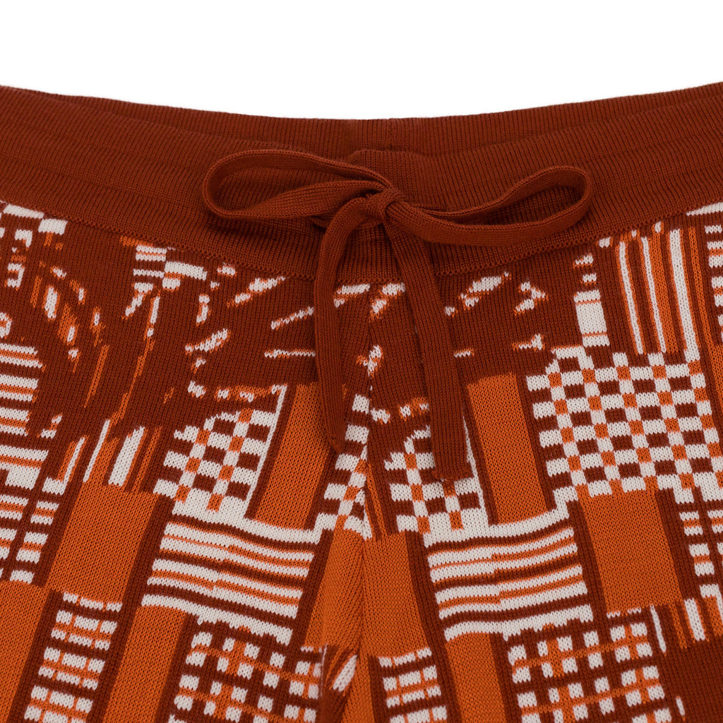 Orange Benoit Knitted Shorts