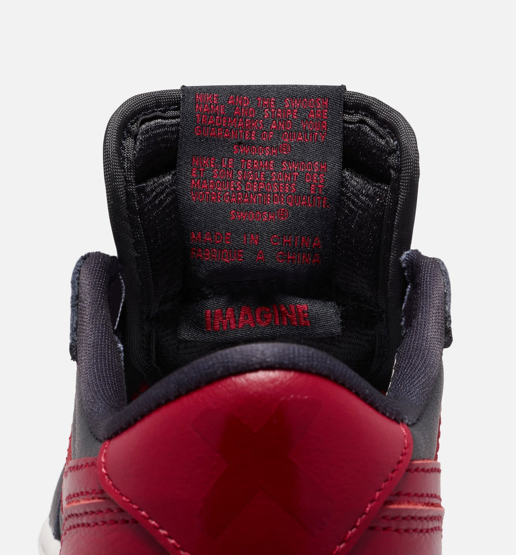 Air Jordan 1 Retro Low OG 'Banned' Grade School - Black/Black/Varsity Red/Summit White