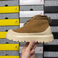 UGG Neumel Weather Hybrid Men's Chukka Boot – Waterproof Suede Boot with UGGplush Lining, Lace-Up Closure & Cream Chunky Platform Outsole in Chestnut