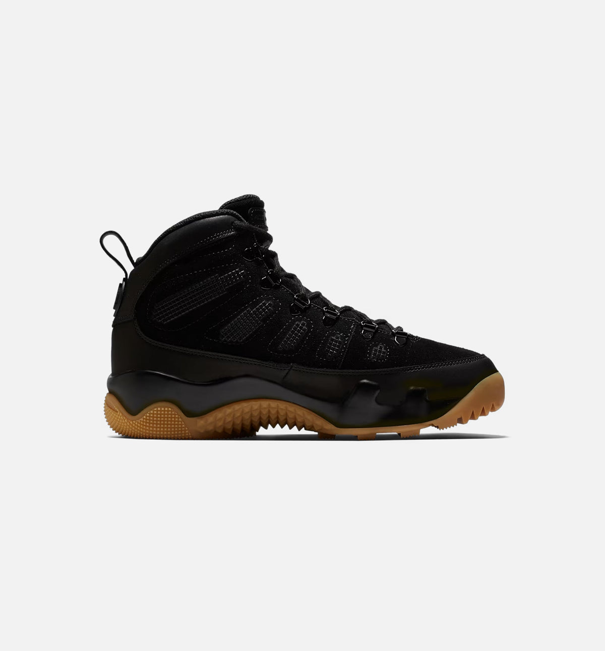 Air Jordan 9 Retro – Men's Lifestyle Boot in Black/Black/Gum Light Brown