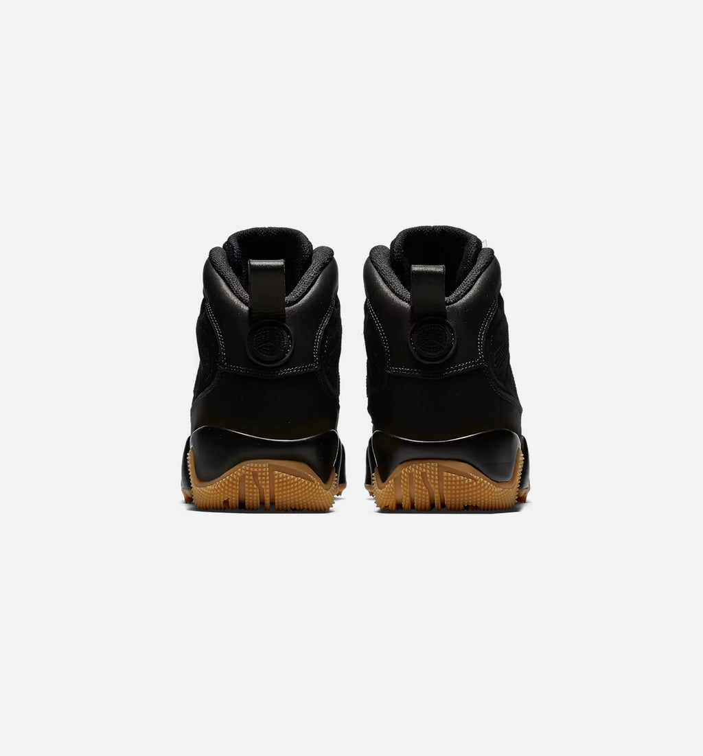 Air Jordan 9 Retro – Men's Lifestyle Boot in Black/Black/Gum Light Brown