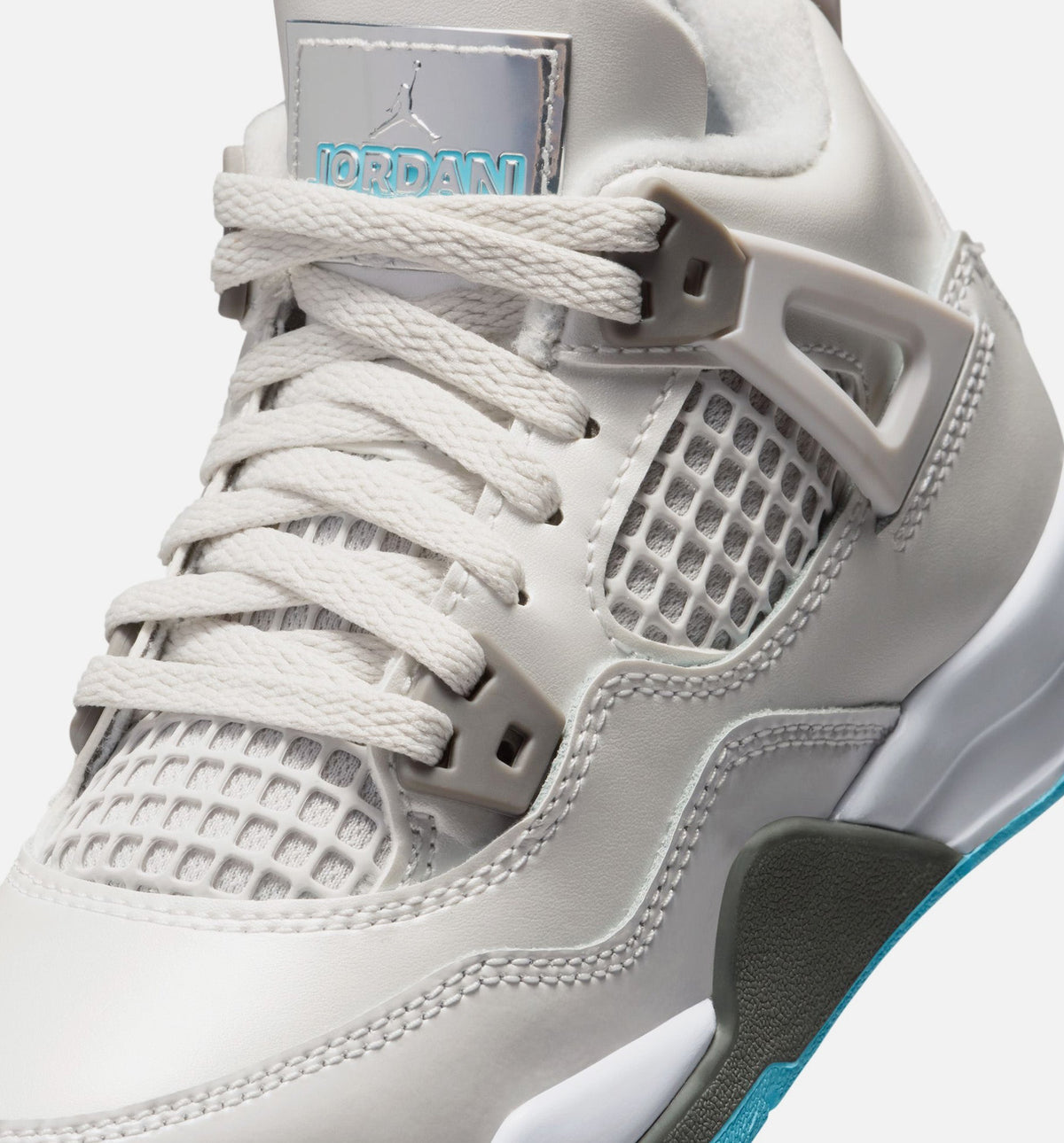 Air Jordan 4 Retro Blue Chill Preschool – Photon Dust/Blue Chill/Flat Pewter/White/Blue Tint