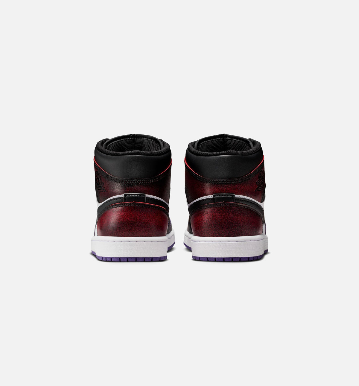 Air Jordan 1 Mid SE Men's Lifestyle Shoes - True Red/White/Court Purple/Black