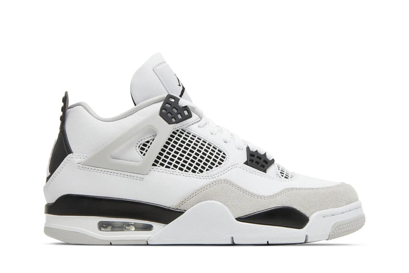 Air Jordan 4 Retro 'Military Black' – Tactical All-Black Sneaker with Olive Accents & Premium Nubuck