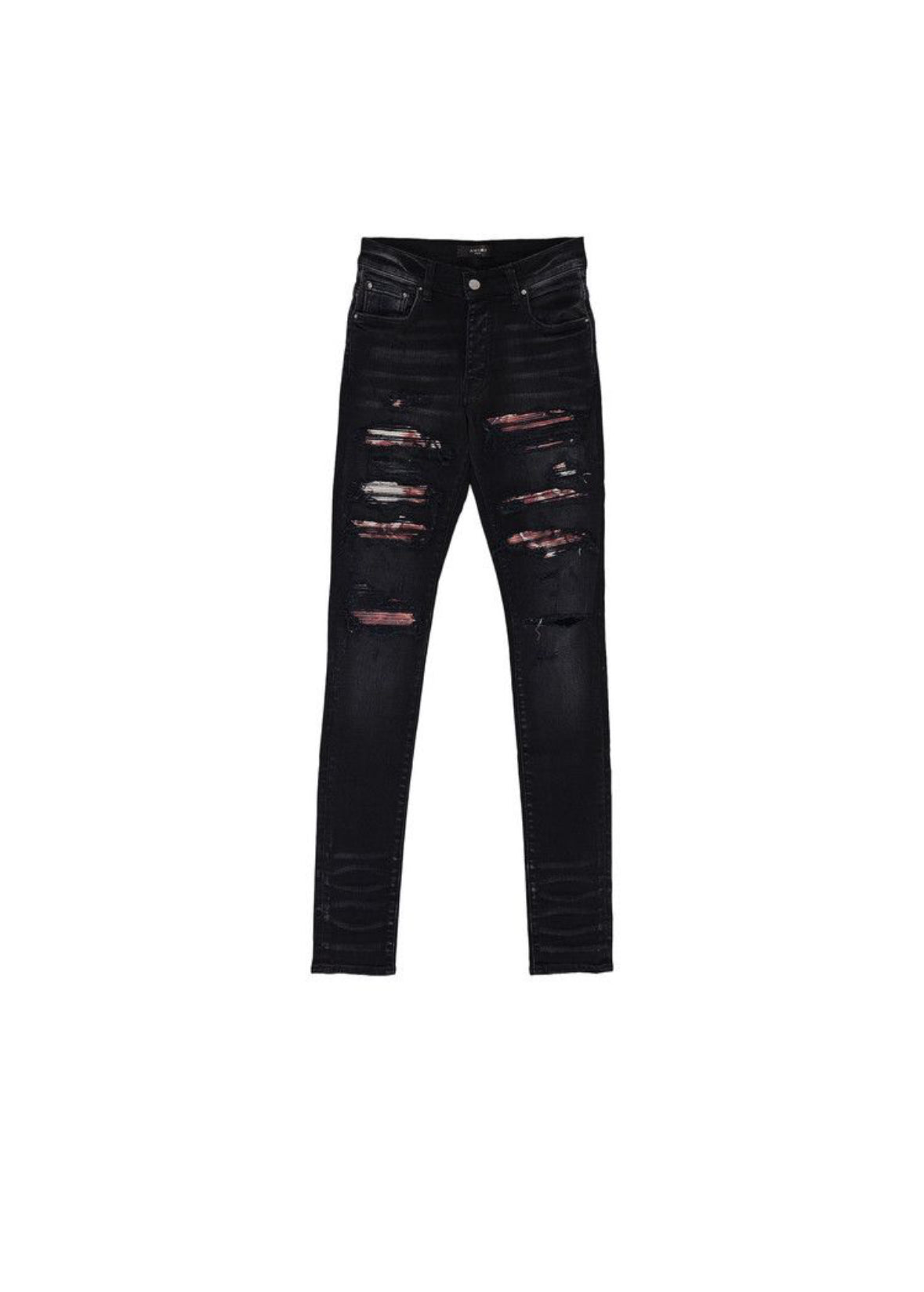 AMIRI Tie Dye Bandana Thrasher Jeans Aged Black