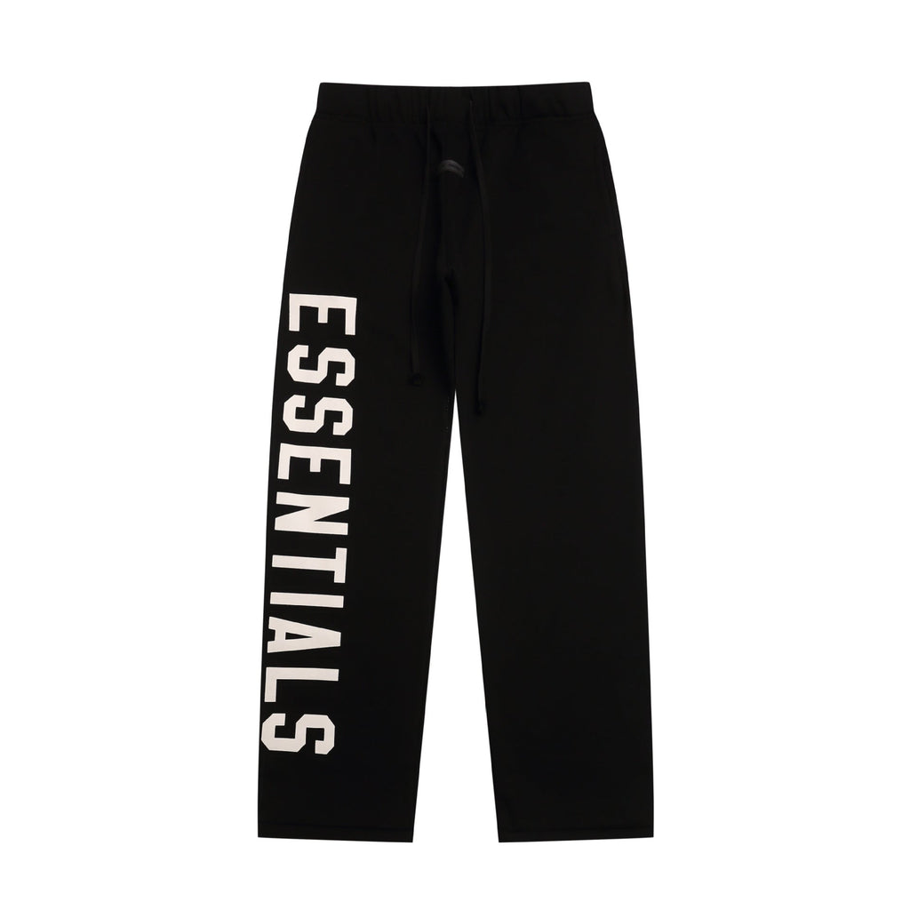 Fear Of God Essentials Flocked Big Logo Fleece Sweat Pants Streetwear