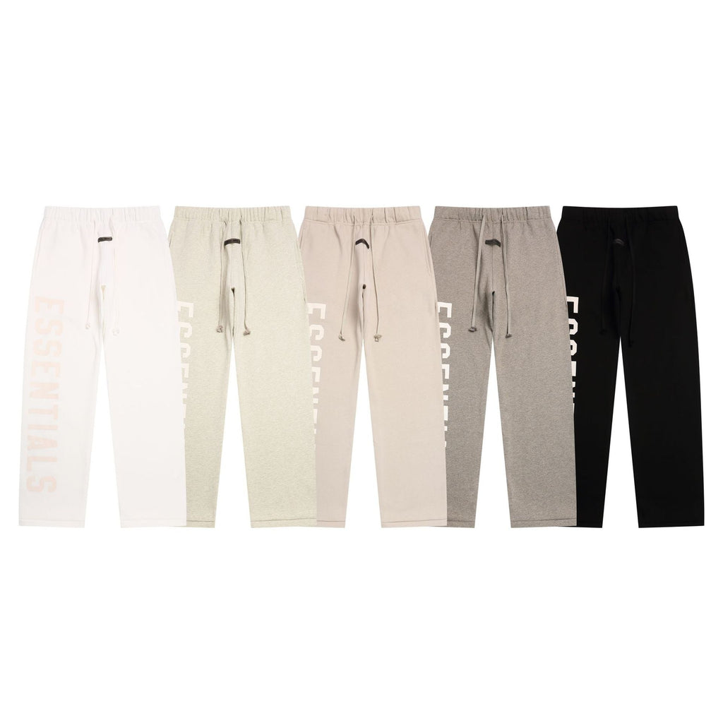 Fear Of God Essentials Flocked Big Logo Fleece Sweat Pants Streetwear