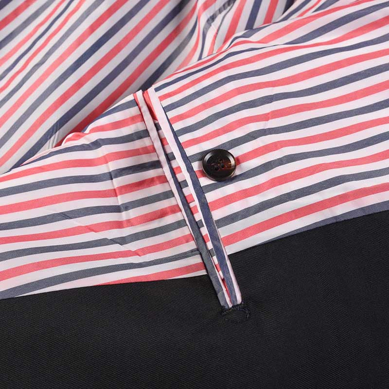 Casual Wool Suit Jacket - Front Zip Closure - Signature Detail | Thom Browne