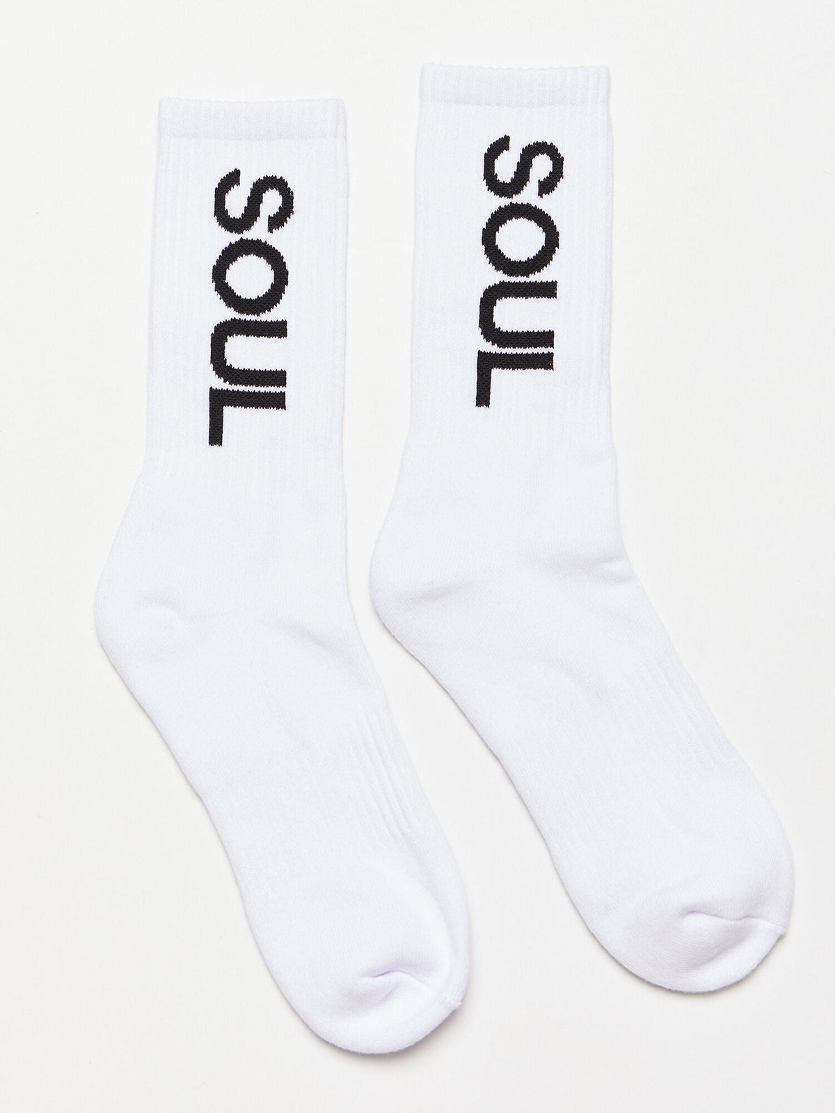 WHITE CALF SOCK