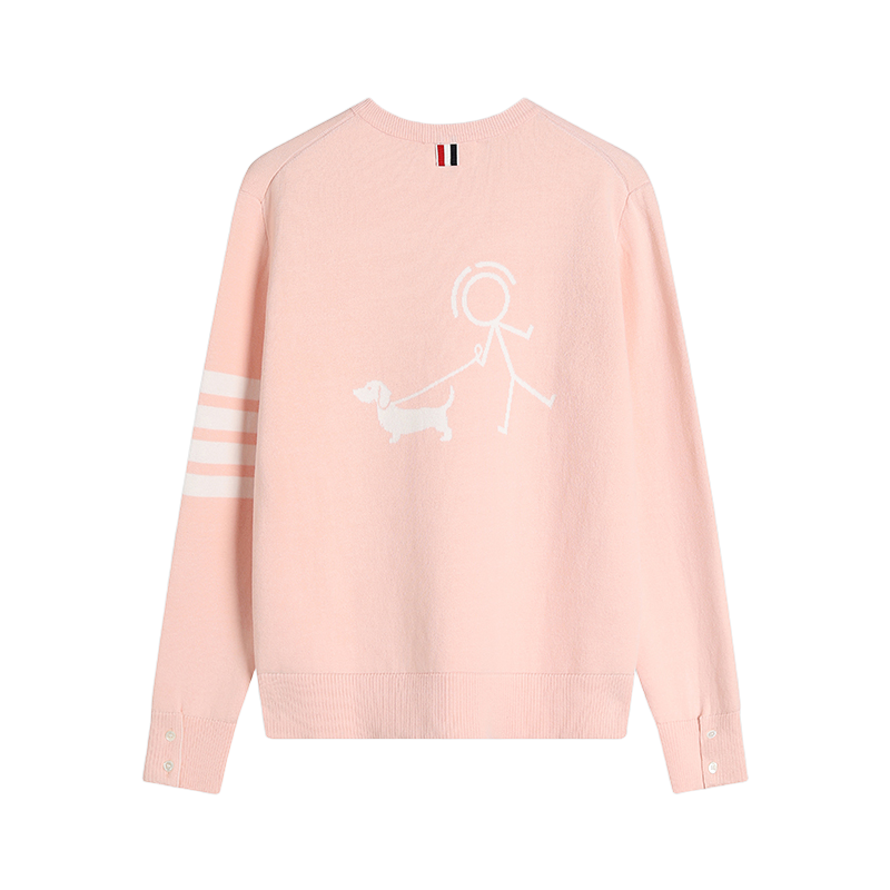 Unisex Stickman Dog Walking Sweater