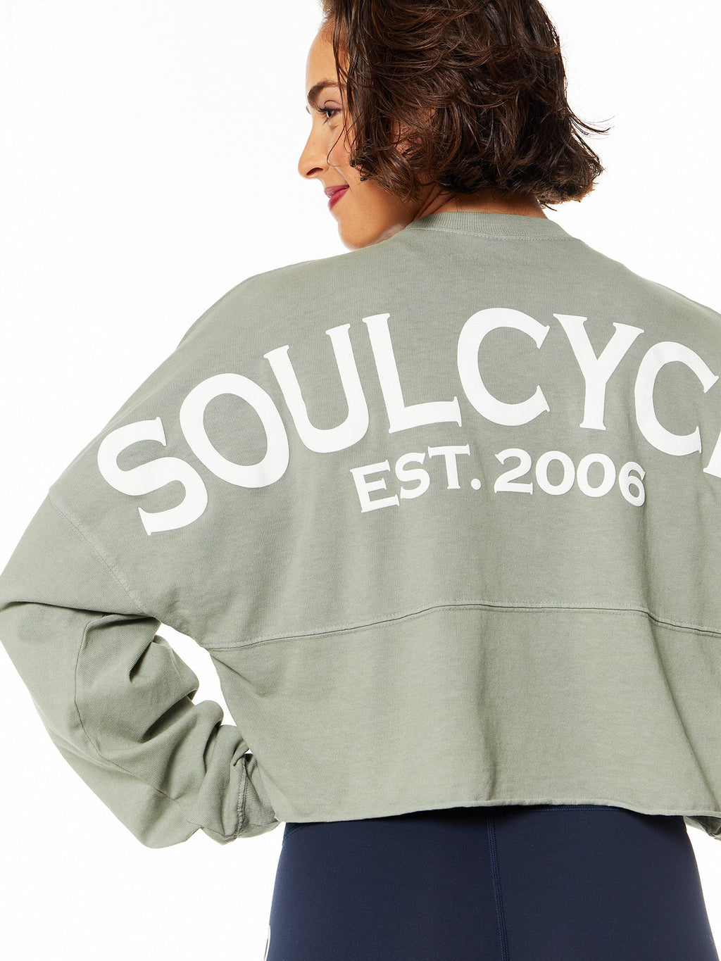 CROPPED SPIRIT JERSEY SAGE