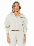 MARISSA CROP ZIP HOODIE