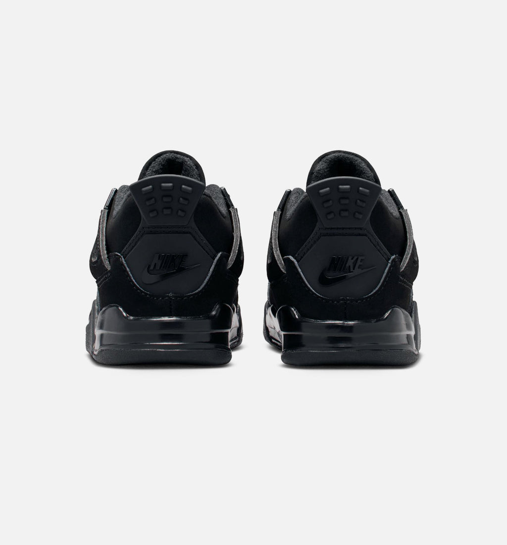 Air Jordan 4 Retro "Black Cat" Infant/Toddler Shoe – Black/Black/Light Graphite