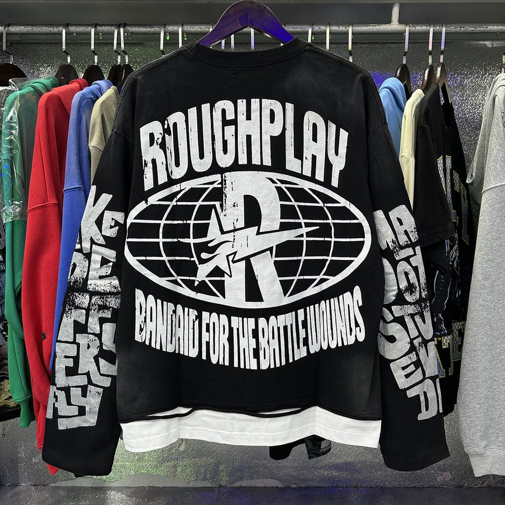 Rough Play Moon Walker Graphic Long-Sleeve T-Shirt