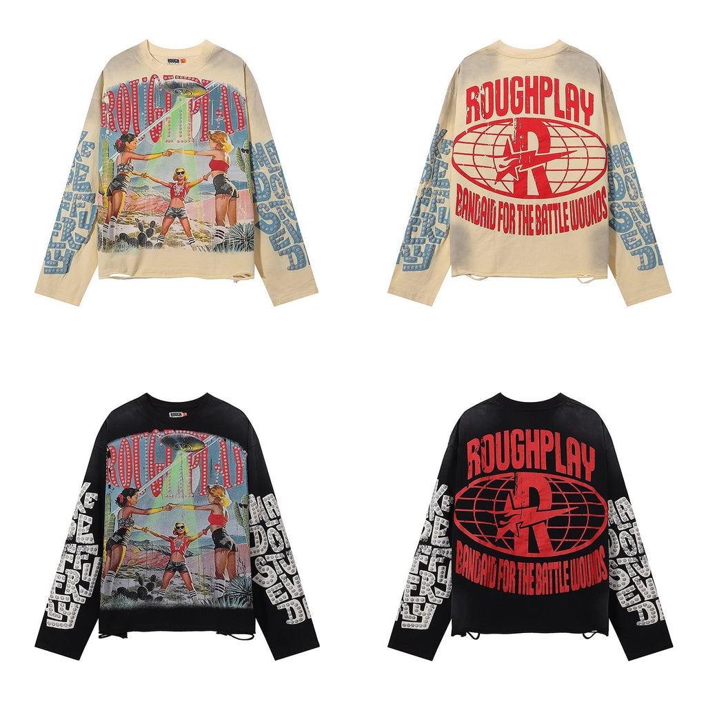 Rough Play Together Graphic Long-Sleeve T-Shirt