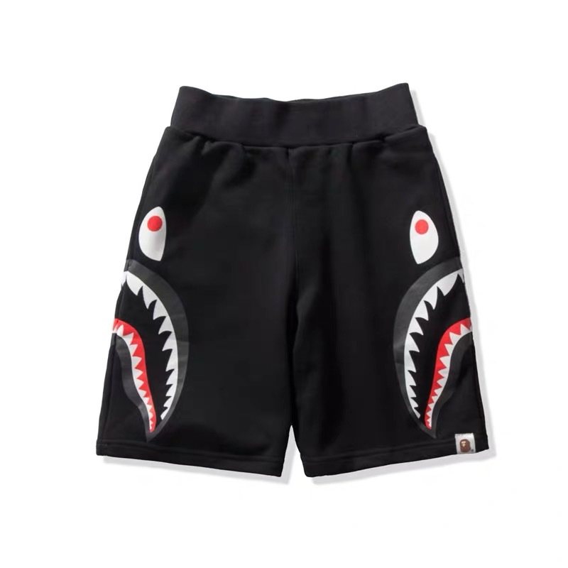 BAPE Shark Graphic Black Shorts