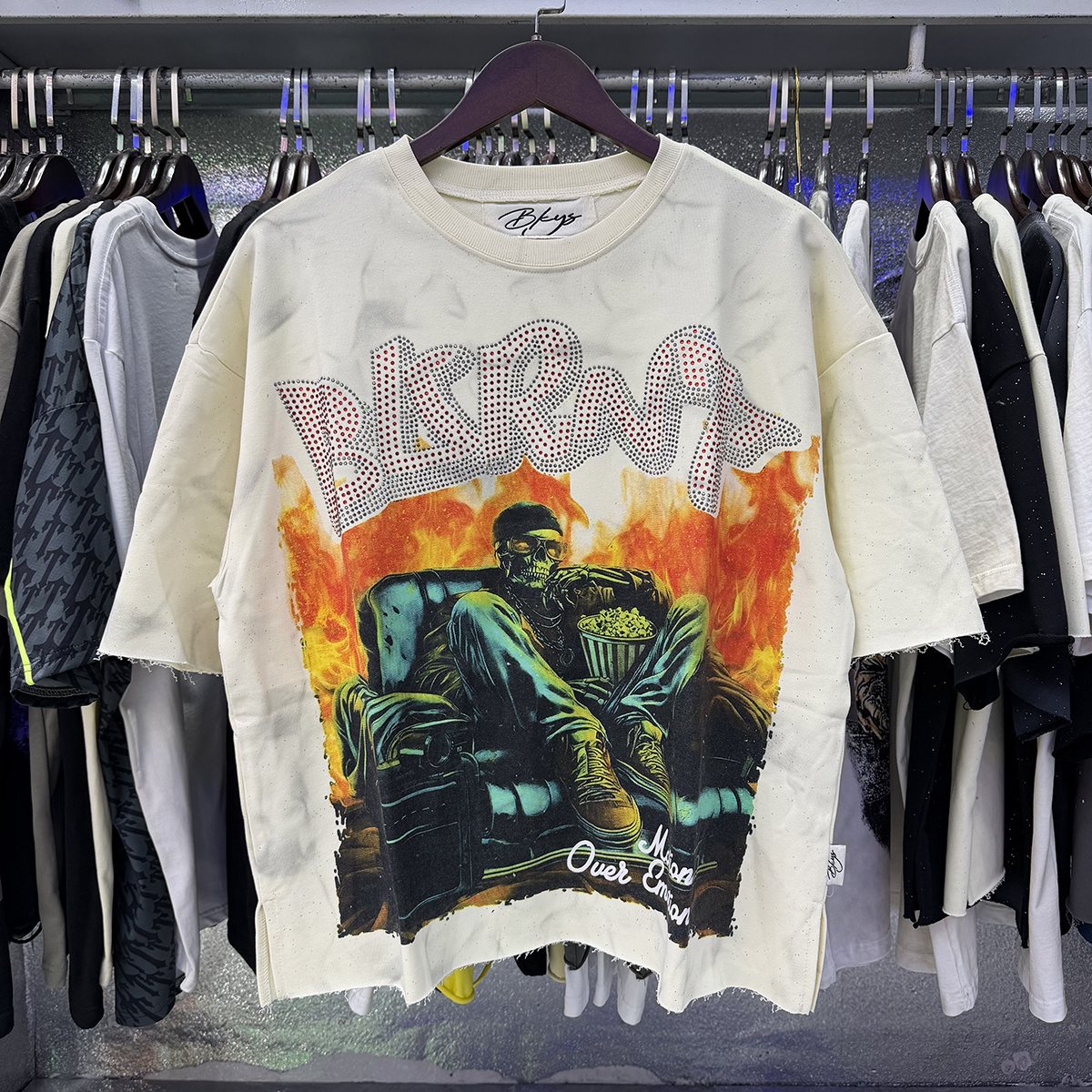 BKYS Revival Burnt Rhinestone Graphic T-Shirt