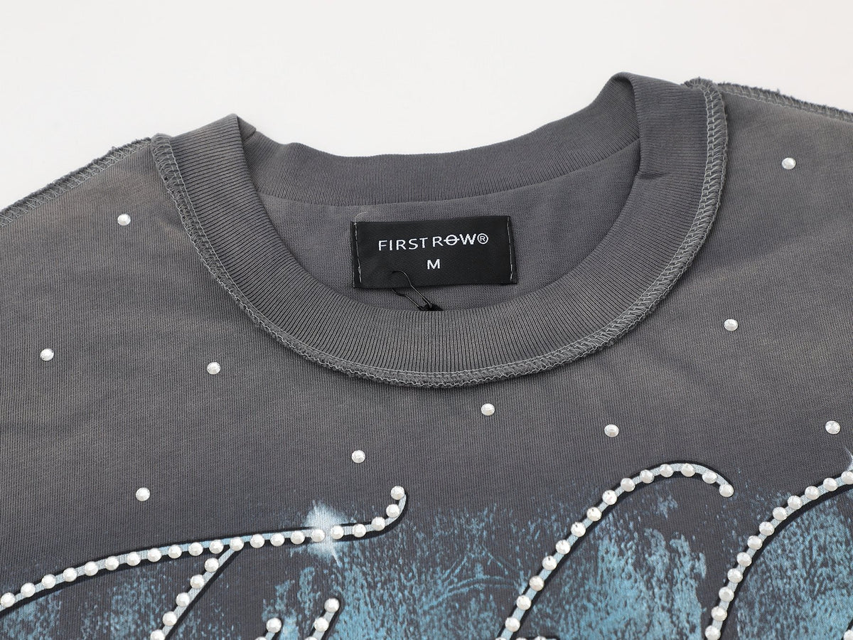 FIRST ROW Lost Utopia Unearth Cropped Graphic T-Shirt